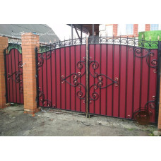 Виготовлення воріт із профлиста з куванням