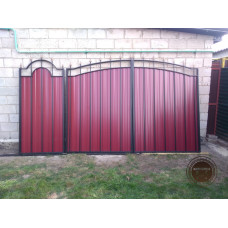 Красиві куті ворота, кування металу, виготовлення воріт