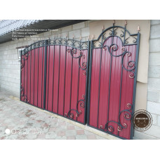 Залізні ворота, ворота з профнастилу