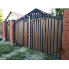 Ворота з профілю, ажурна хвіртка