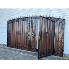 Ворота з елементами ковки класичні G10