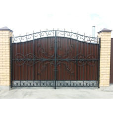 Ворота з елементами ковки класичні G17