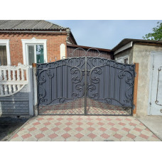 Ворота з елементами ковки класичні G18