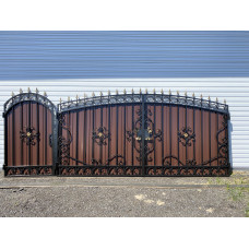 Ворота з елементами ковки класичні G19