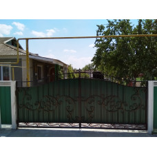 Ворота з елементами ковки класичні G20
