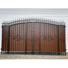 Ворота з елементами ковки класичні G21