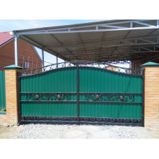 Ворота з елементами ковки класичні G23