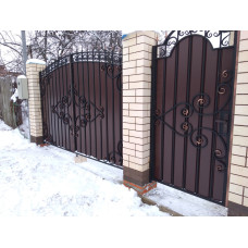 Ворота з елементами ковки класичні G33
