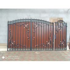 Ворота з елементами ковки класичні G36