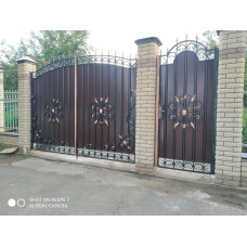 Ворота з елементами ковки класичні G39