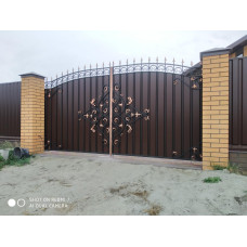 Ворота з елементами ковки класичні G41