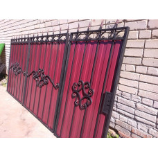 Ворота з елементами ковки класичні G45