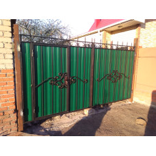 Ворота з елементами ковки класичні G50