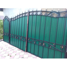 Ворота з елементами ковки класичні G52