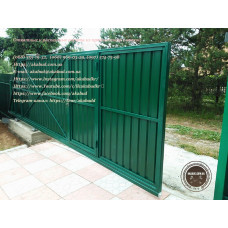 Ковані відкатні ворота, ковані ворота в Україні.