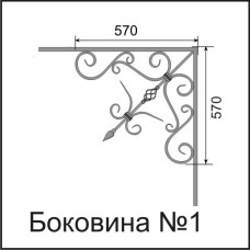 Боковини козирків № 1