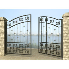 Ворота розпашні з металу G1