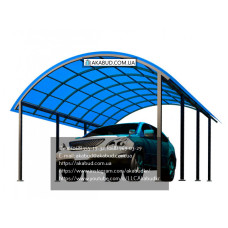 НАВІС З ПОЛІКАРБОНАТУ АРОЧНИЙ #1