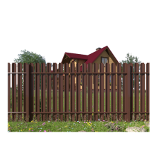 ПАРКАН ІЗ ЄВРОШТАКЕТНИКА (коричневий)
