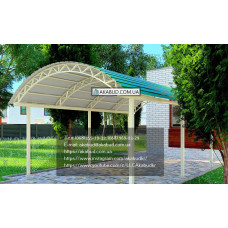 Арочний навіс із профнастилу Арочний навіс із профнастилу