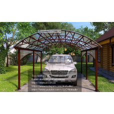 Навіс для машини з полікарбонату Ф1