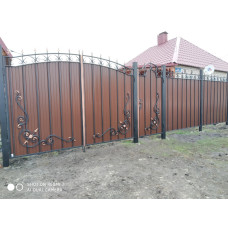 Ворота з елементами ковки класичні G54