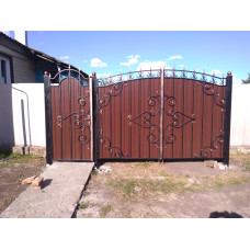 Ворота з елементами ковки класичні G55