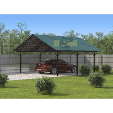 Навіс з металочерепиці PH13