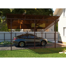 Навіс для будинку з полікарбонатом HH19