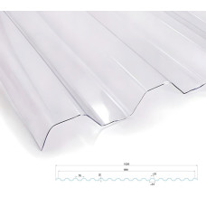 Полікарбонат профільований (трапеція) T 76/18 0.5мм бронза TOPLIGHT Італія