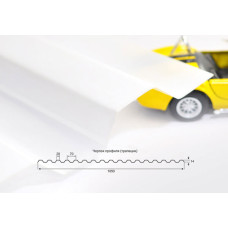 Полікарбонат профільований (трапеція) 0.8мм опал OSCAR-PR-SOLID Сербія