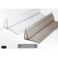 Комплектуючий пристінний профіль