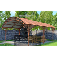 Навіс для зони барбекю із полікарбонату Q1