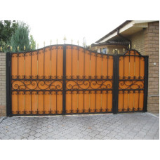 Ворота та хвіртка з декоративними вставками "Тара"